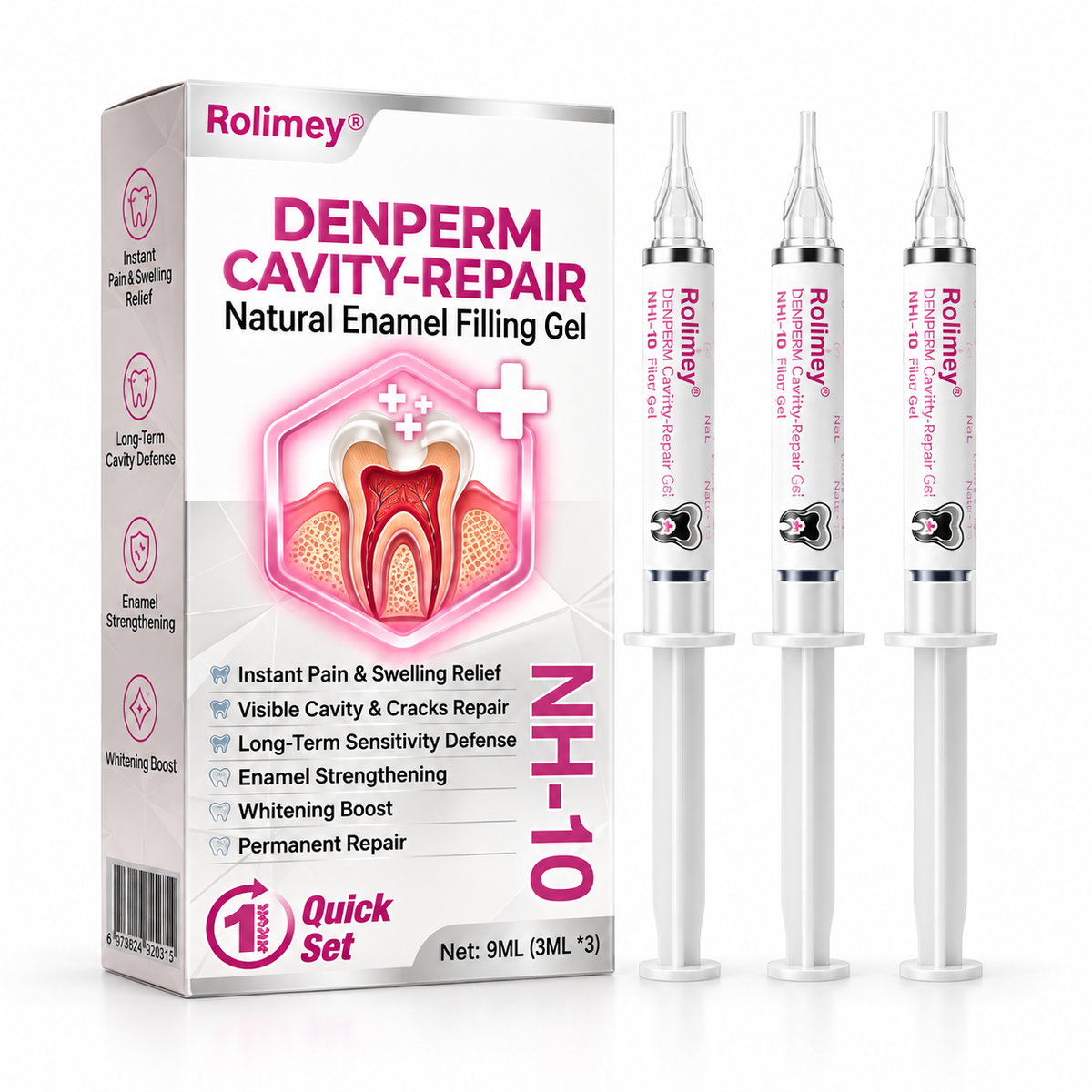 Rolimey® DenPerm – Natürliches Zahnschmelz-Füllgel zur Kariessanierung